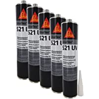 Los mejores  - Colle mastic hybride SIKA Sikaflex 521 UV - Noir - 300ml - Lot de 5